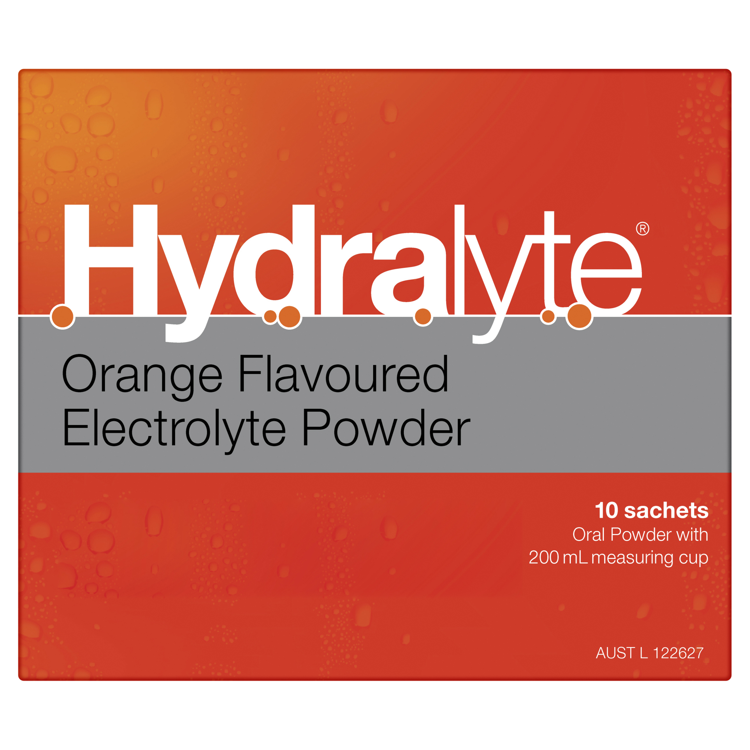 HYDRALYTE POWDER SACHETS ORANGE 10 PACK - Image 9