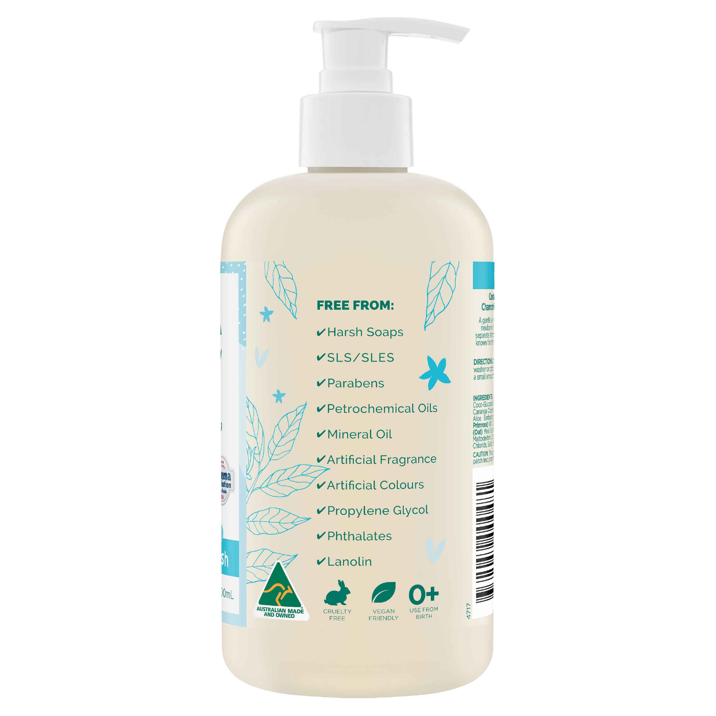GAIA NATURAL HAIR AND BODY WASH 500ML - Image 2
