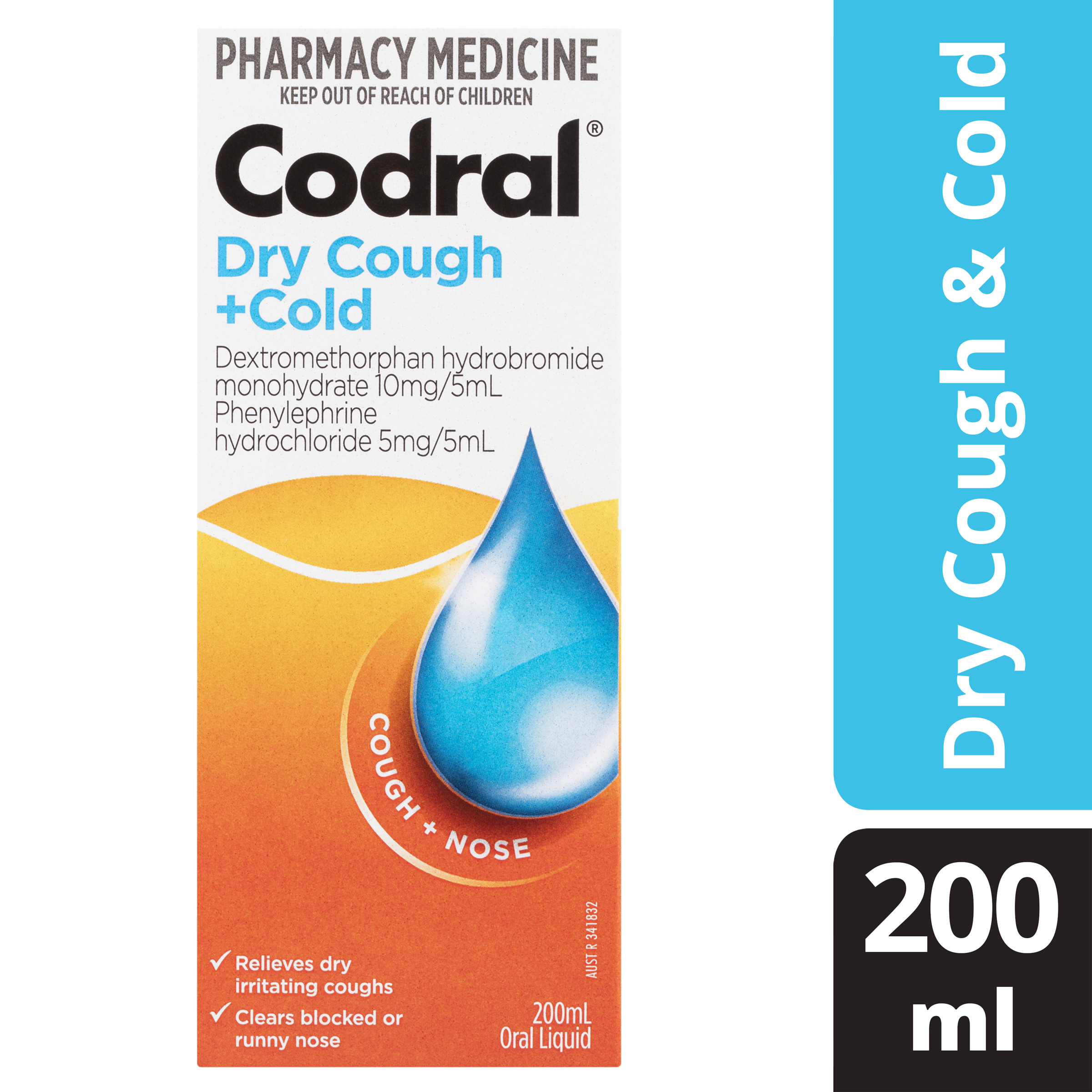 CODRAL DRY COUGH & COLD LIQUID 200ML - Image 3