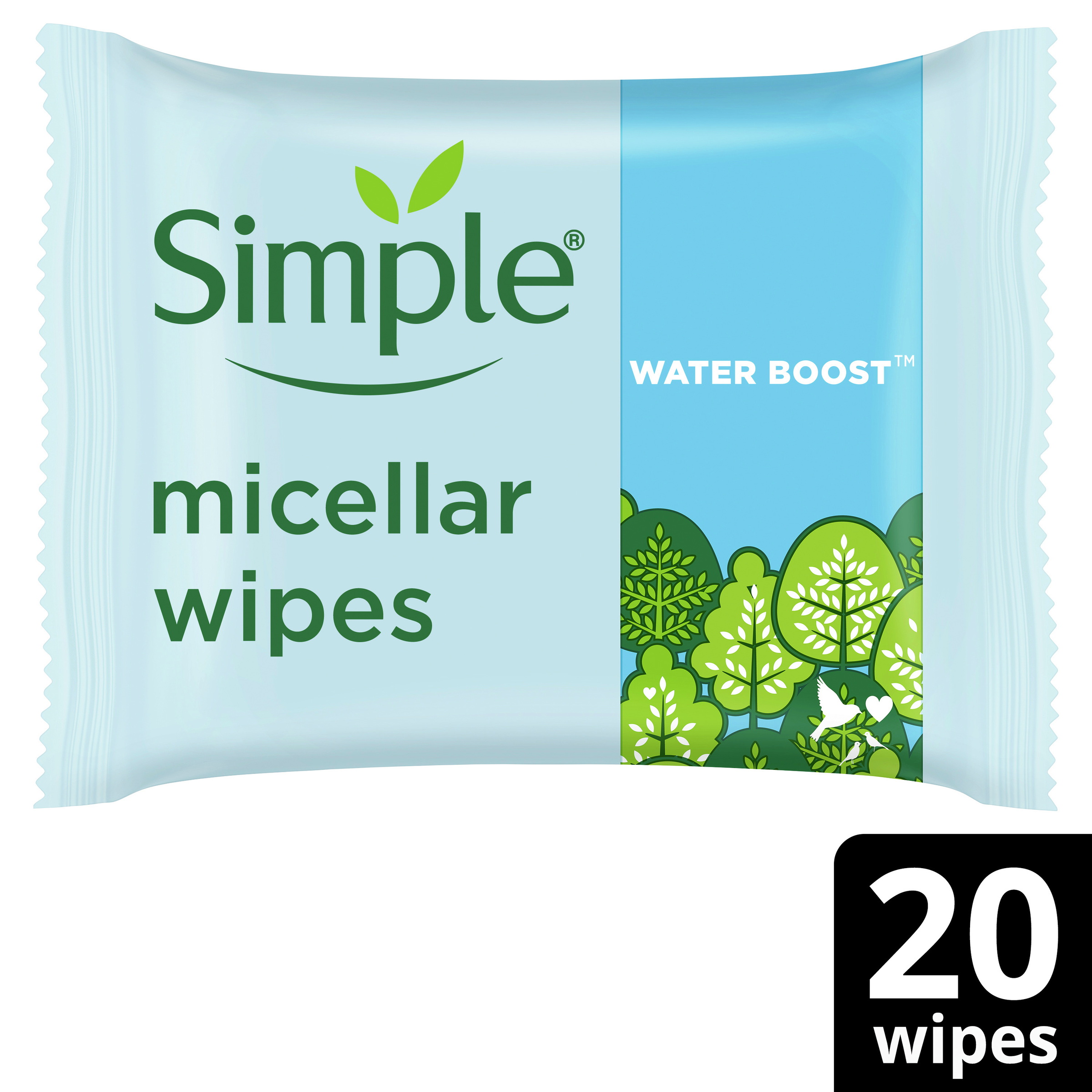 SIMPLE FACE WIPES WATER BOOST MICELLAR 20 PACK - Image 10