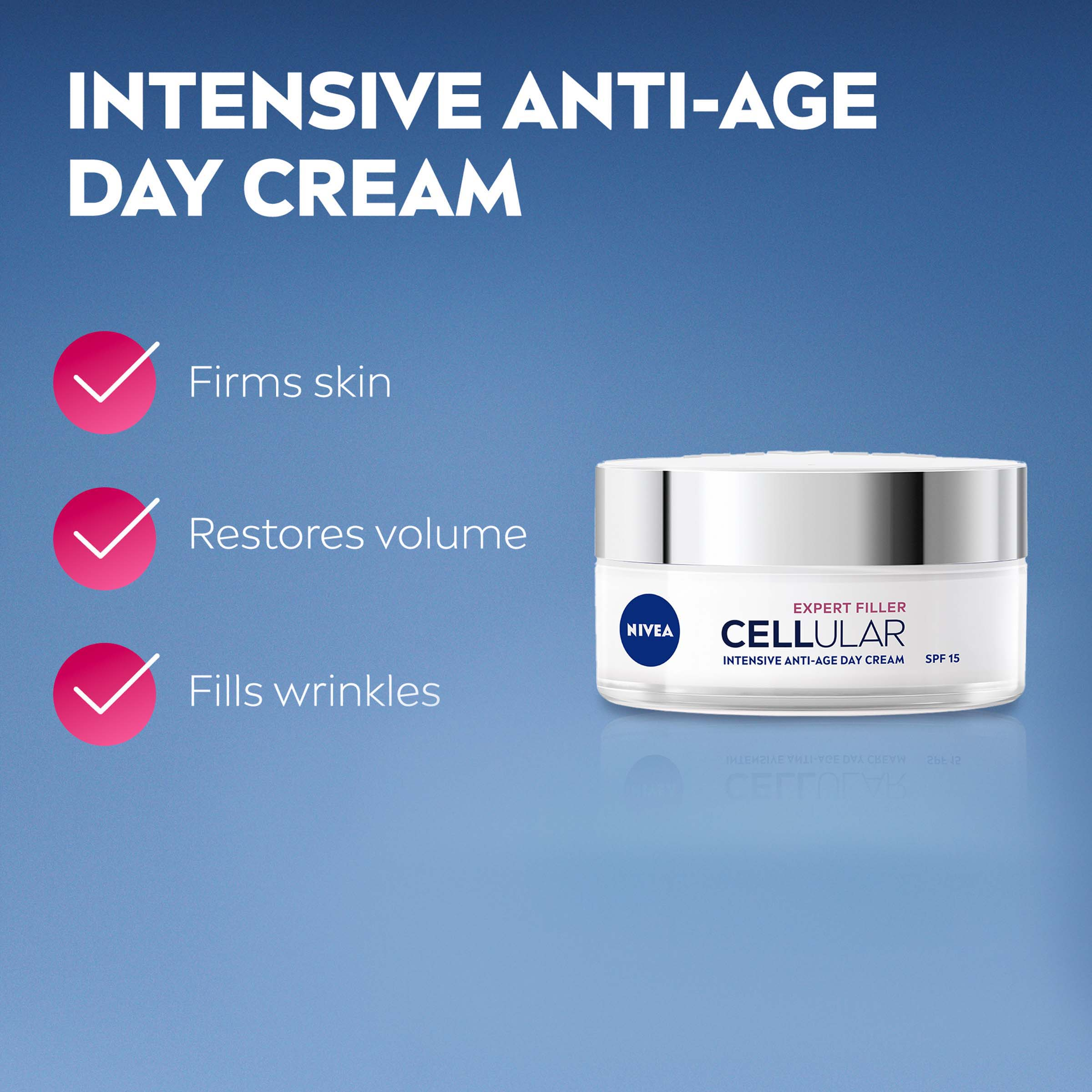 NIVEA CELLULAR EXPERT FILLER ANTI AGE DAY CREAM SPF15 50ML - Image 3
