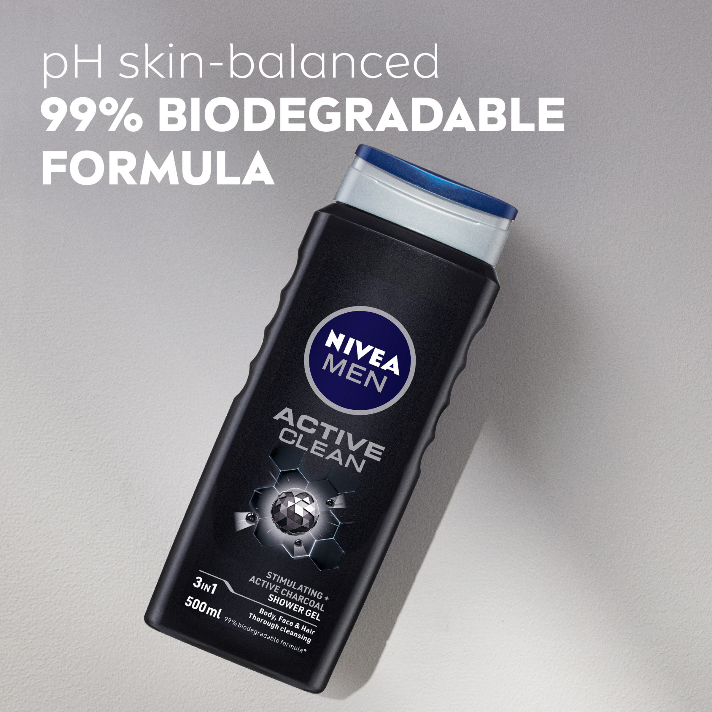 NIVEA MEN SHOWER GEL ACTIVE CLEAN 500ML - Image 5
