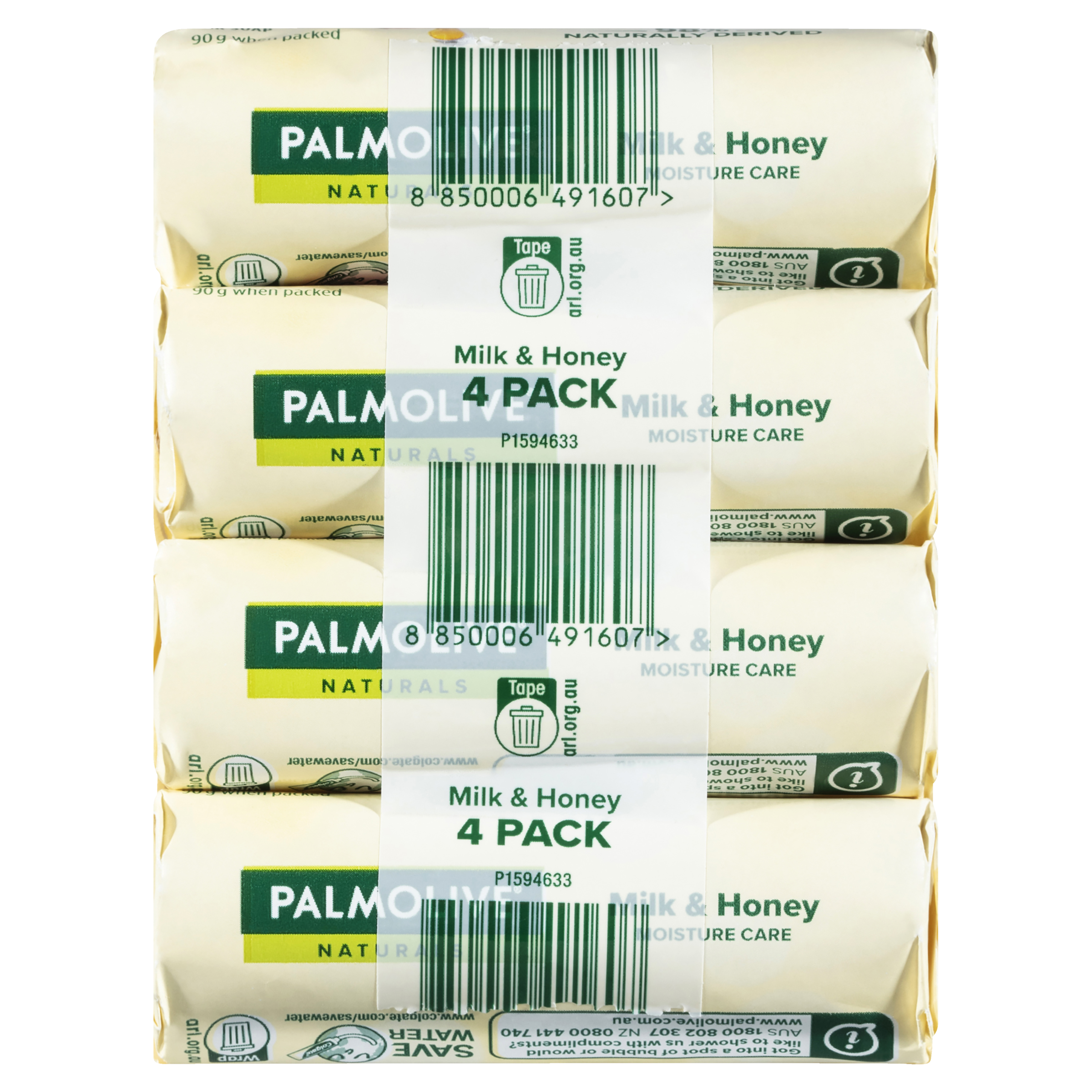 PALMOLIVE NATURALS BODY SOAP MILK & HONEY 90G 4 PACK - Image 6
