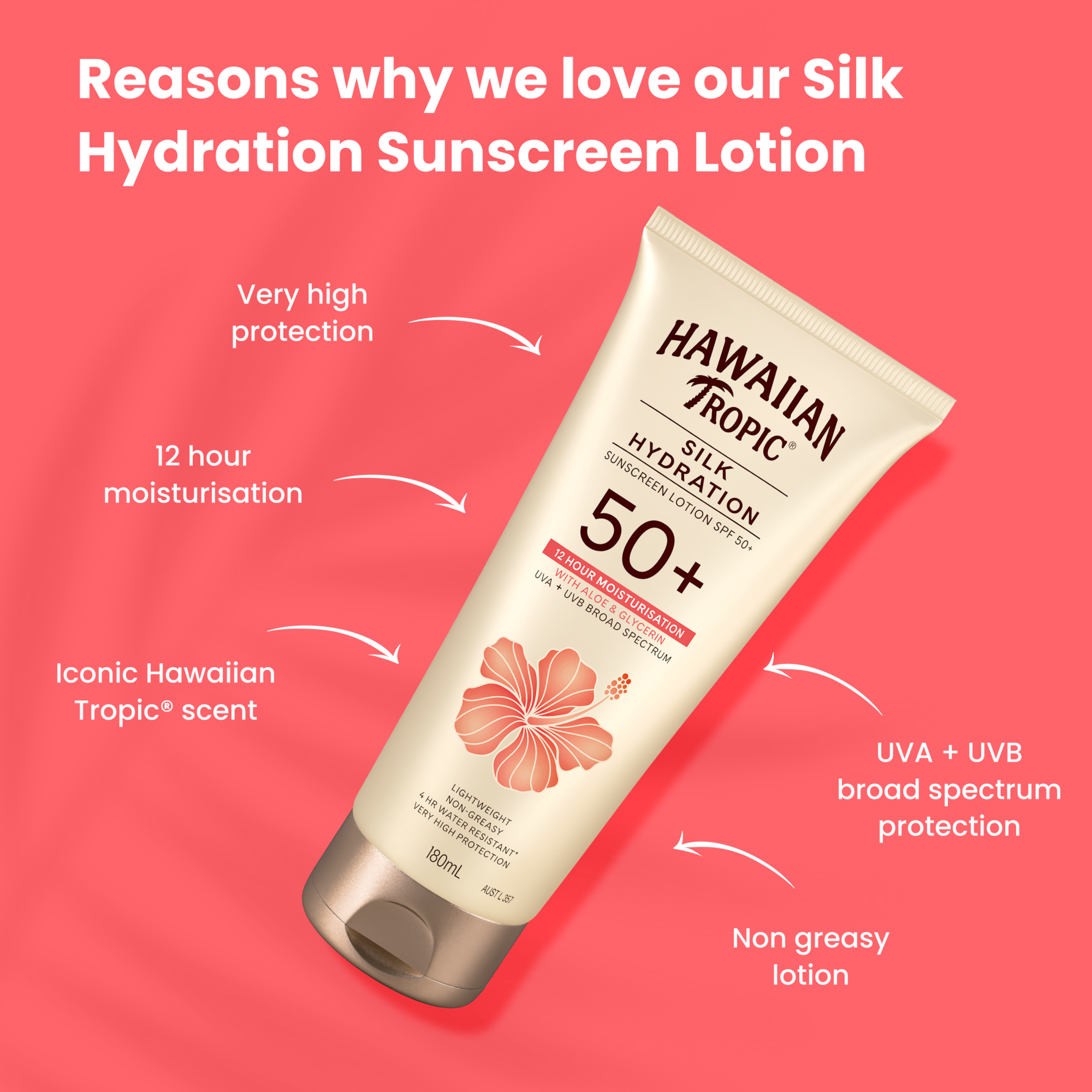 HAWAIIAN TROPIC LOTION 50+ 180ML - Image 4