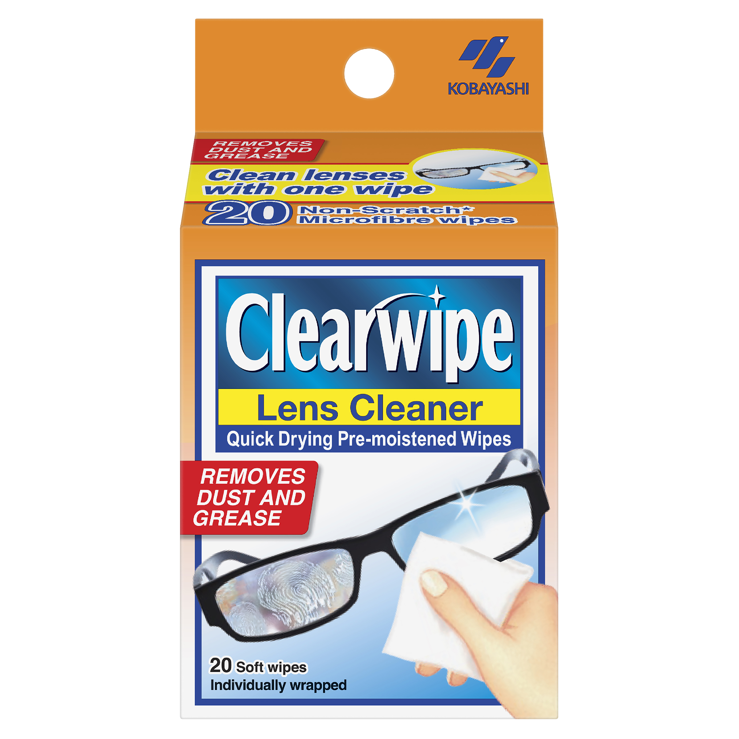 CLEARWIPE LENS CLEANER WIPES 20 PACK - Image 2