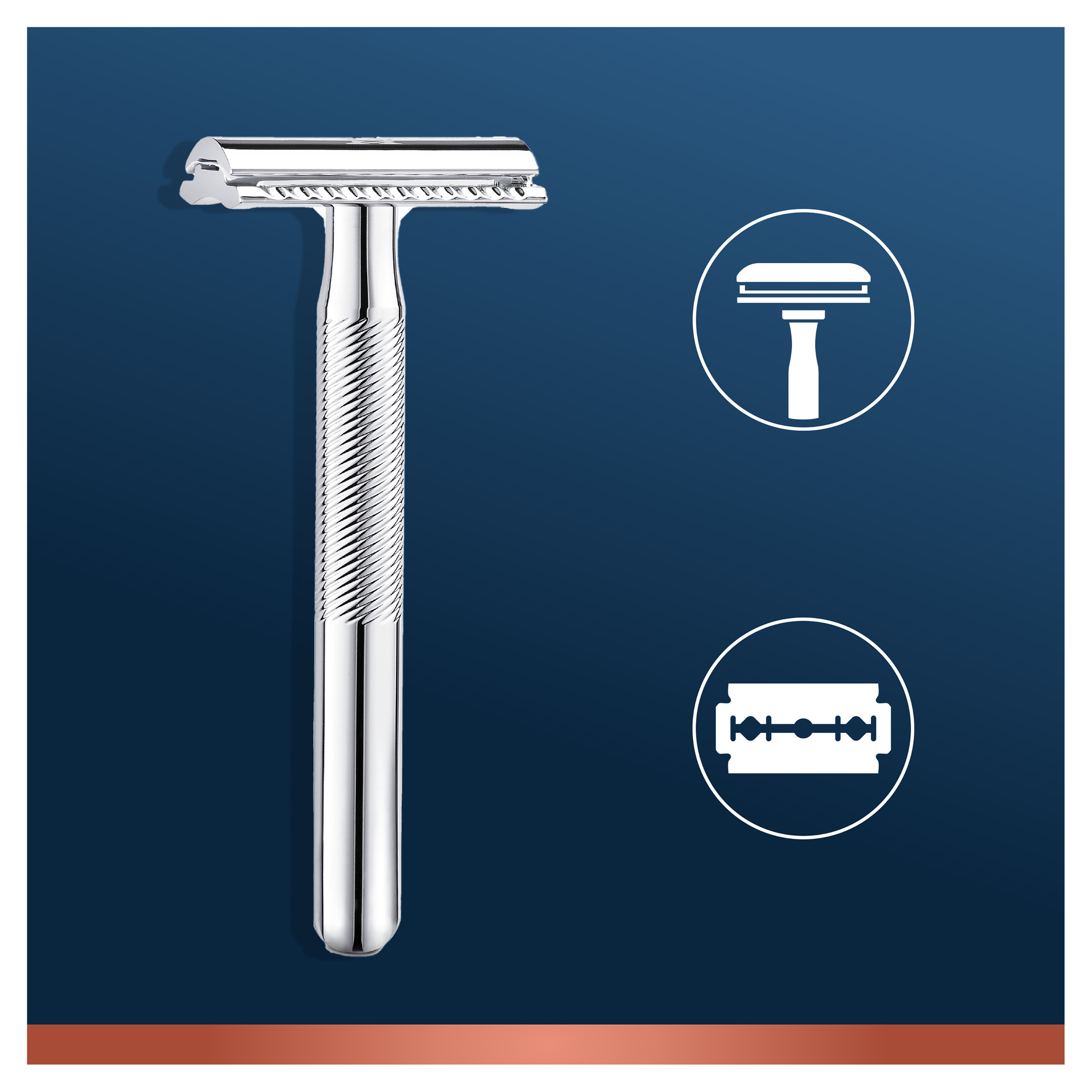 GILLETTE MENS KING C DOUBLE EDGE SAFETY RAZOR 5 PACK - Image 11