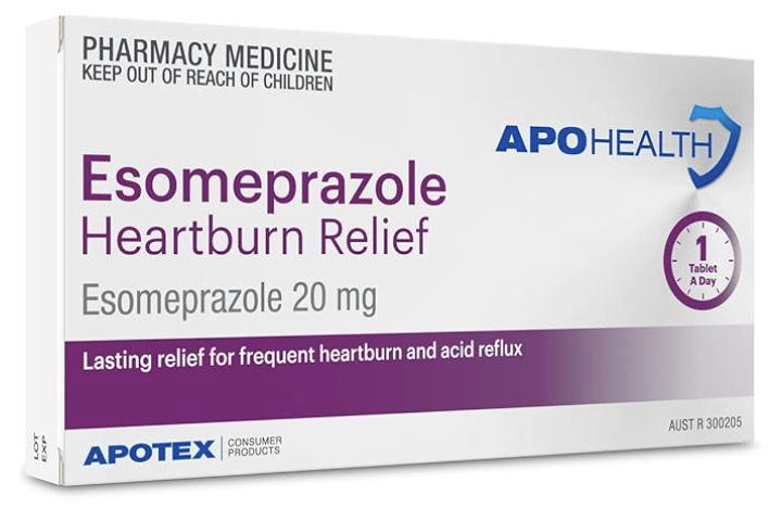 APOHEALTH ESOMEPRAZOLE HEARTBURN RELIEF 20MG 14 TABLETS