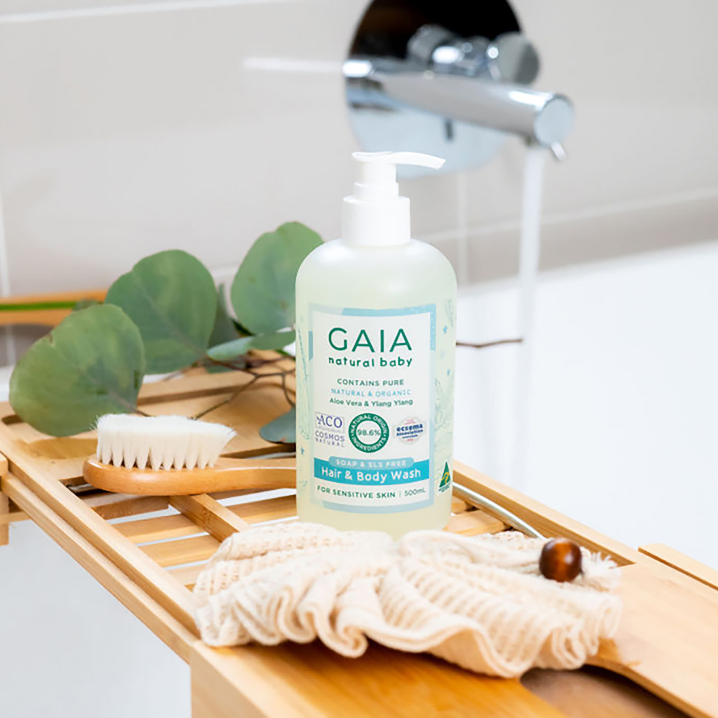 GAIA NATURAL HAIR AND BODY WASH 500ML - Image 3
