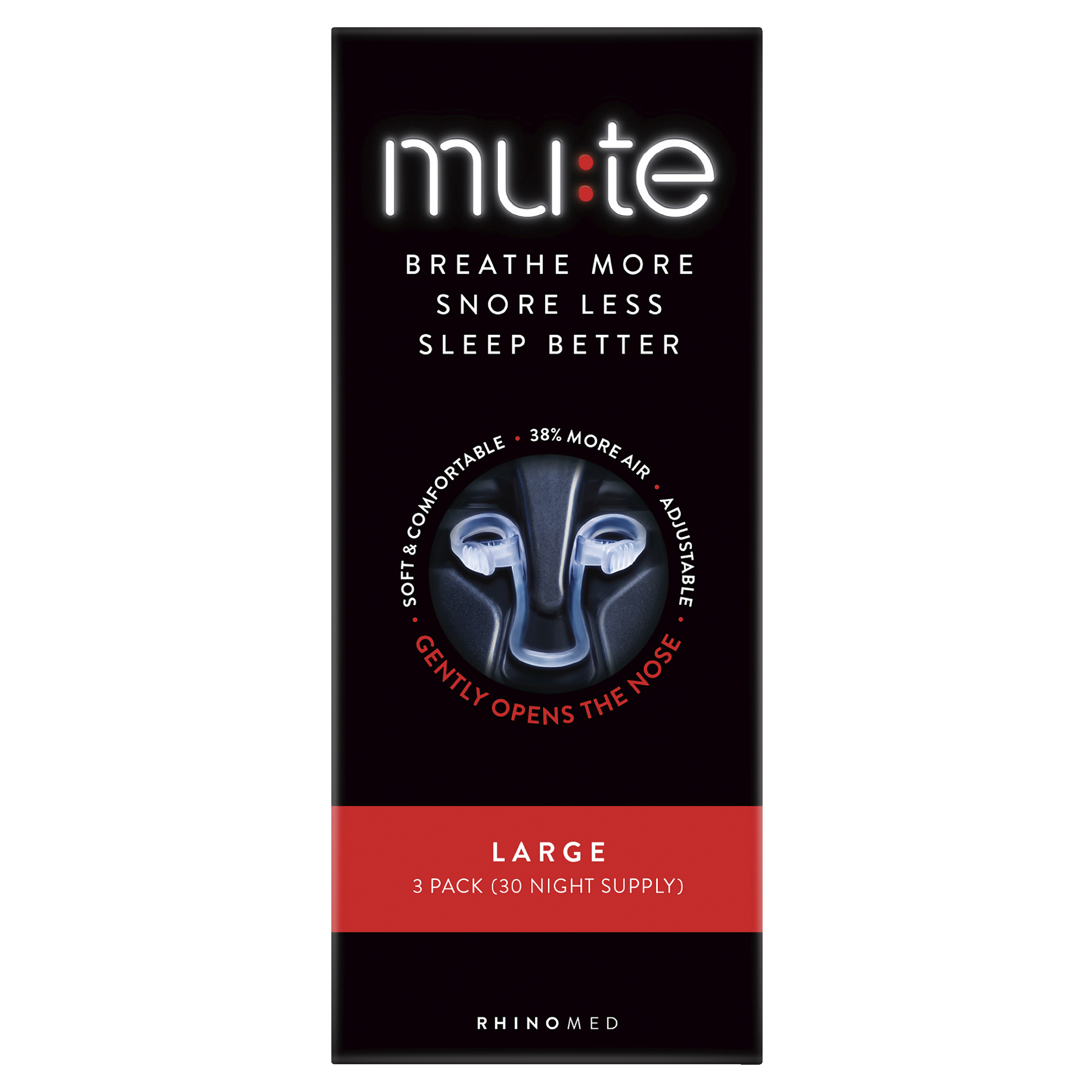 MUTE NASAL DEVICE LARGE 3 PACK - Image 2