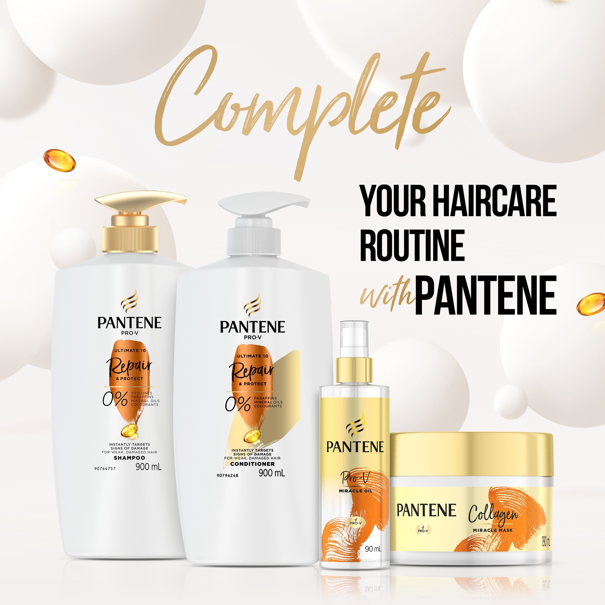 PANTENE PRO V REPAIR & PROTECT SHAMPOO 900ML - Image 4
