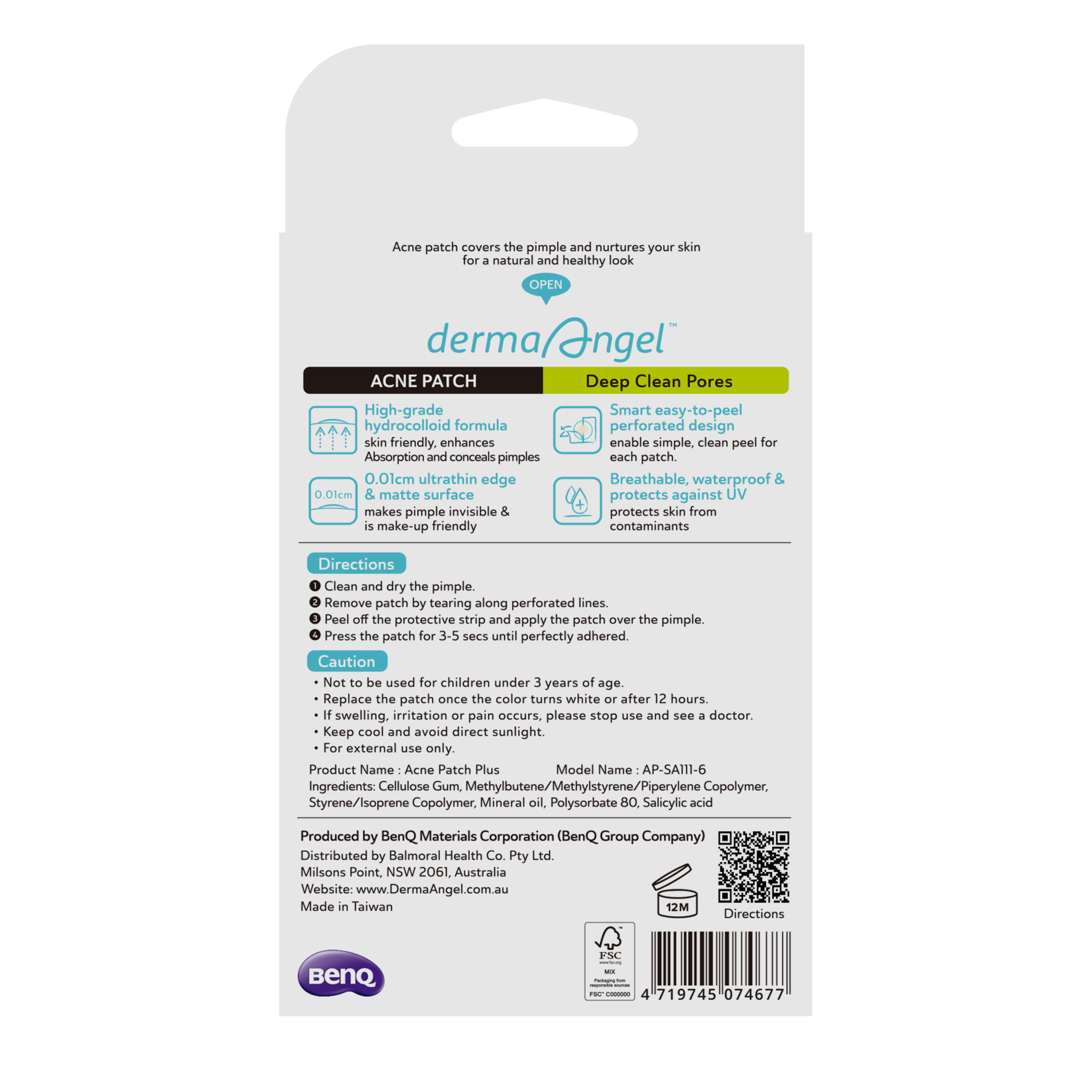 DERMA ANGEL ACNE PATCH NIGHT PATCH 24 PACK - Image 4