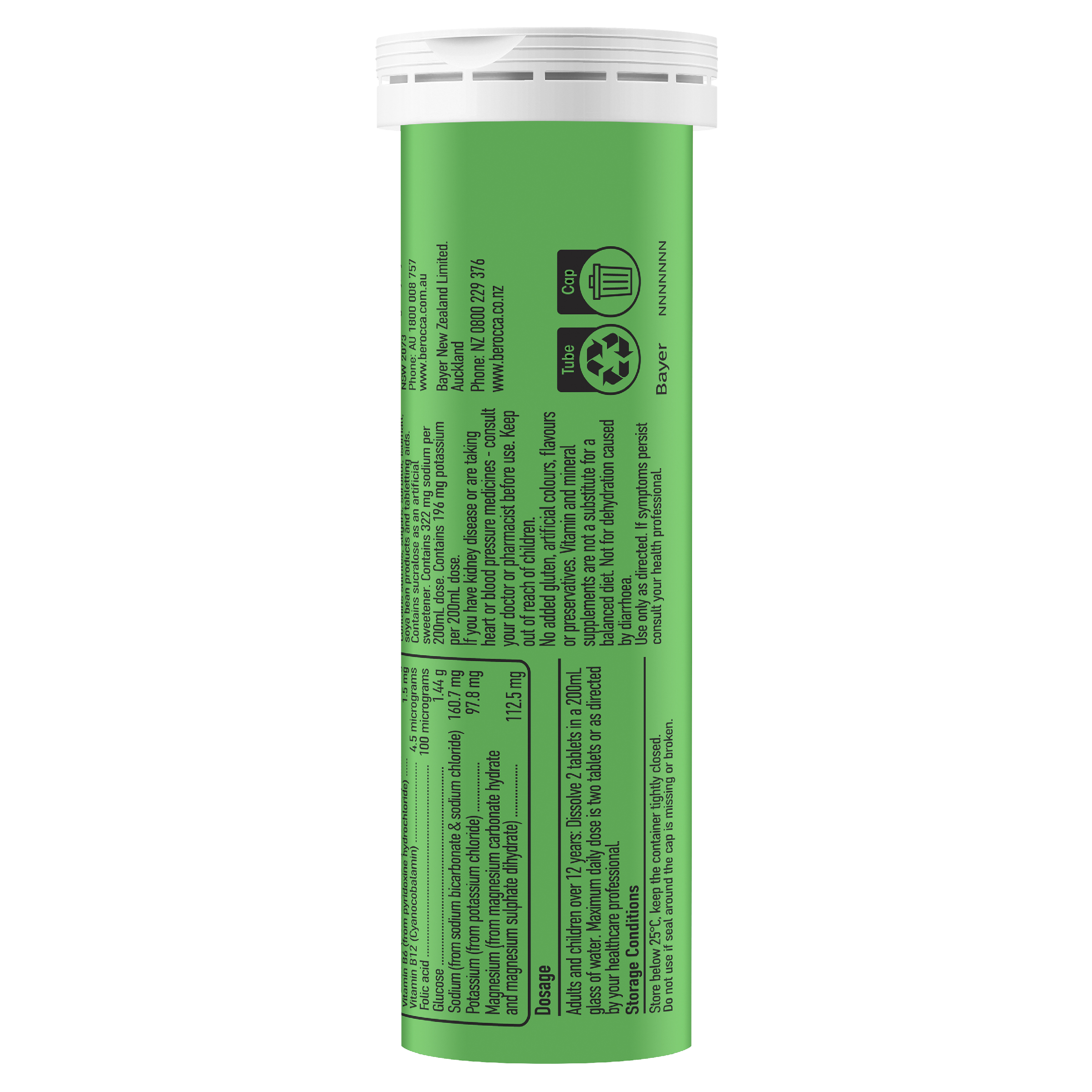 BEROCCA HYDRATE EFFERVESCENT ORANGE 20 TABLETS - Image 10