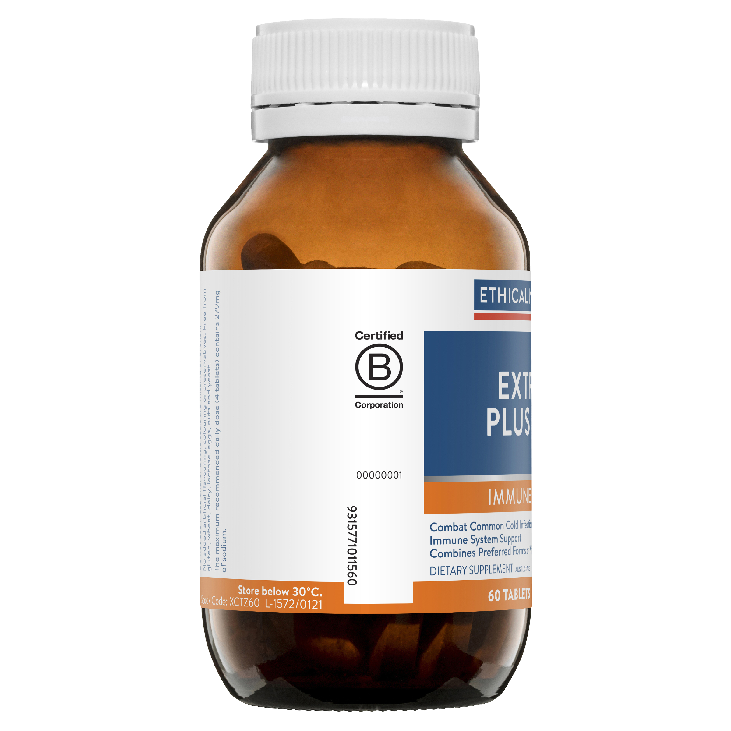 ETHICAL NUTRIENTS EXTRA C PLUS ZINC 60 TABLETS - Image 4