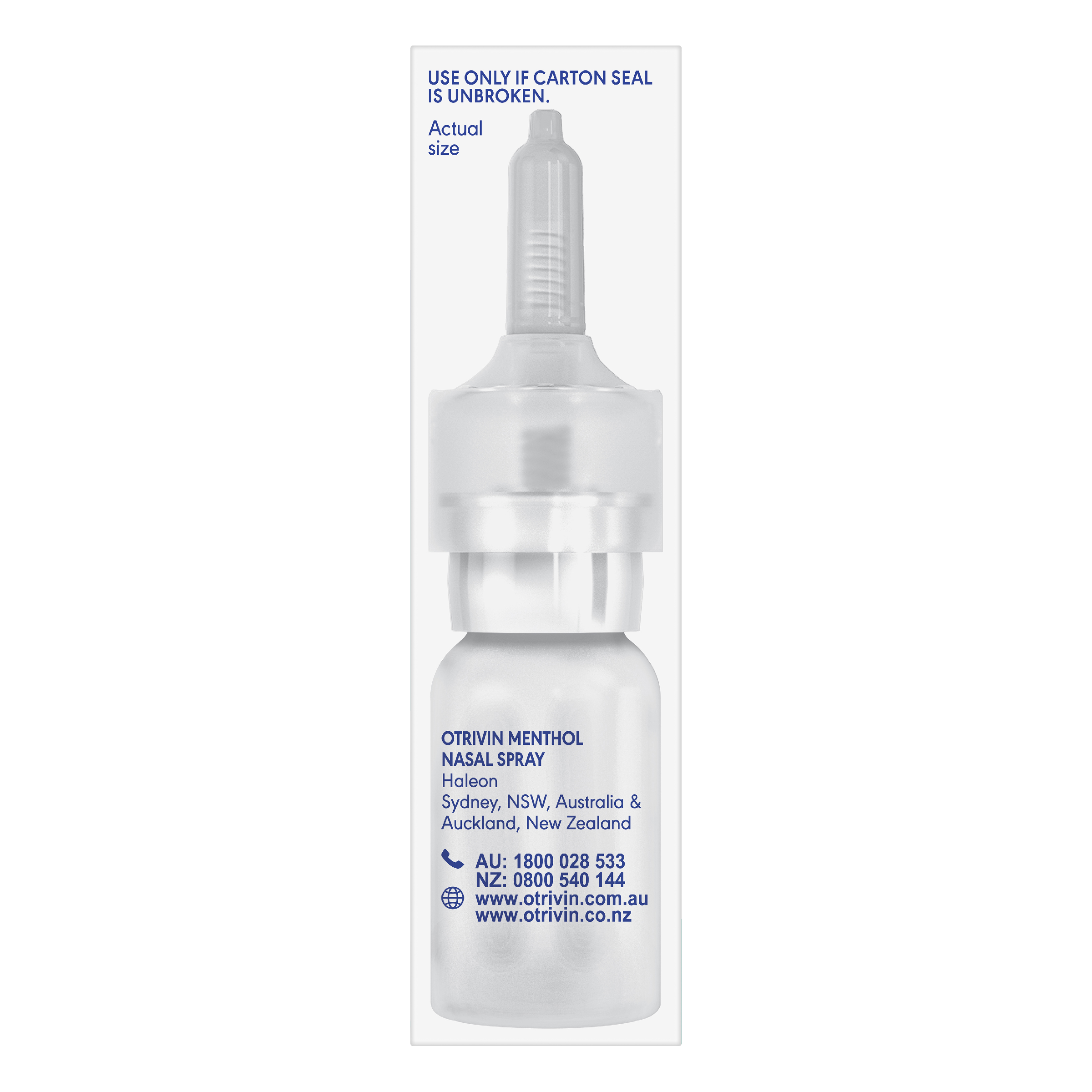 OTRIVIN ADULT METERED DOSE NASAL SPRAY MENTHOL 10ML - Image 11