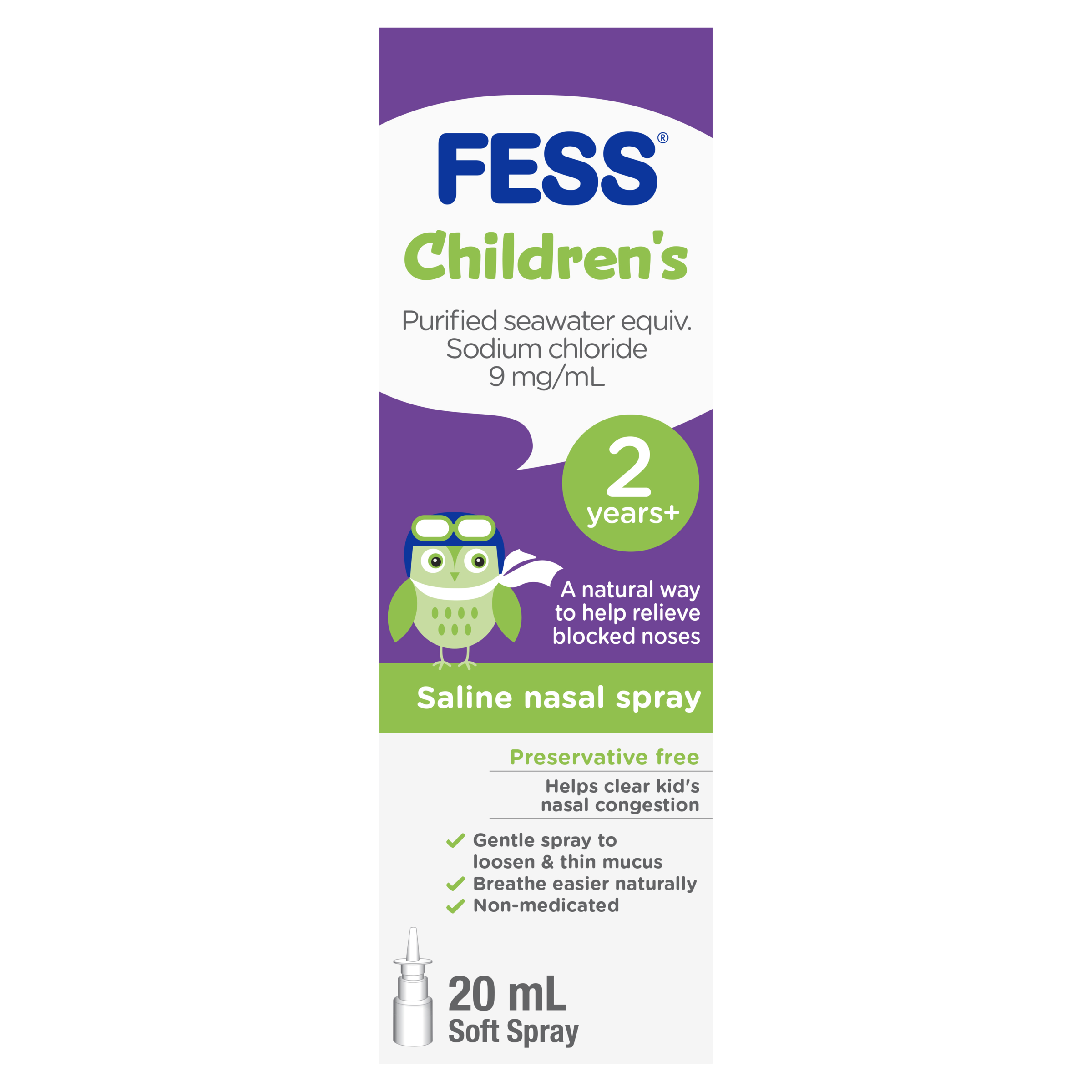 FESS CHILDRENS SALINE NASAL SPRAY 20ML - Image 4
