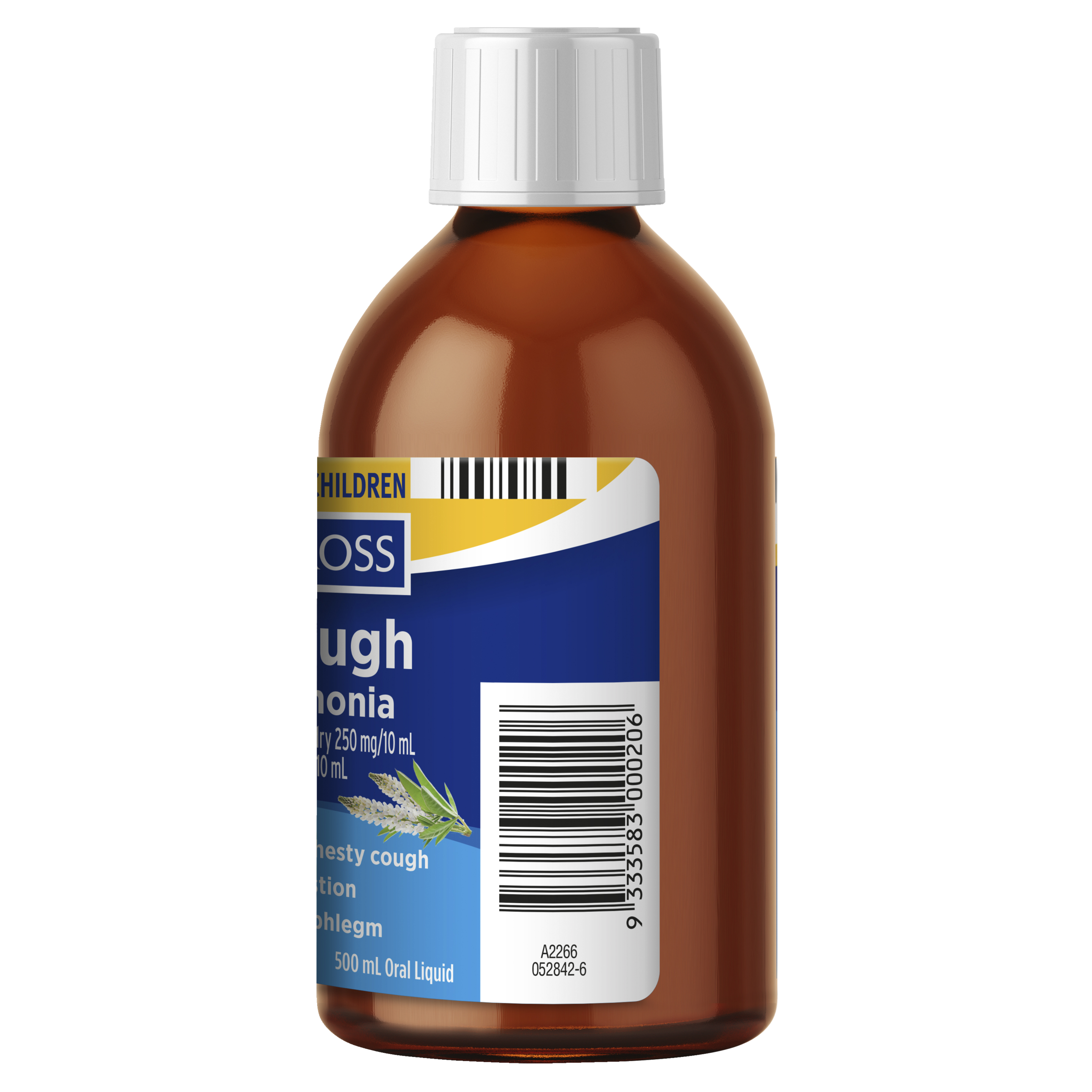 GOLD CROSS CHESTY COUGH SENEGA & AMMONIA LIQUID 500ML - Image 3