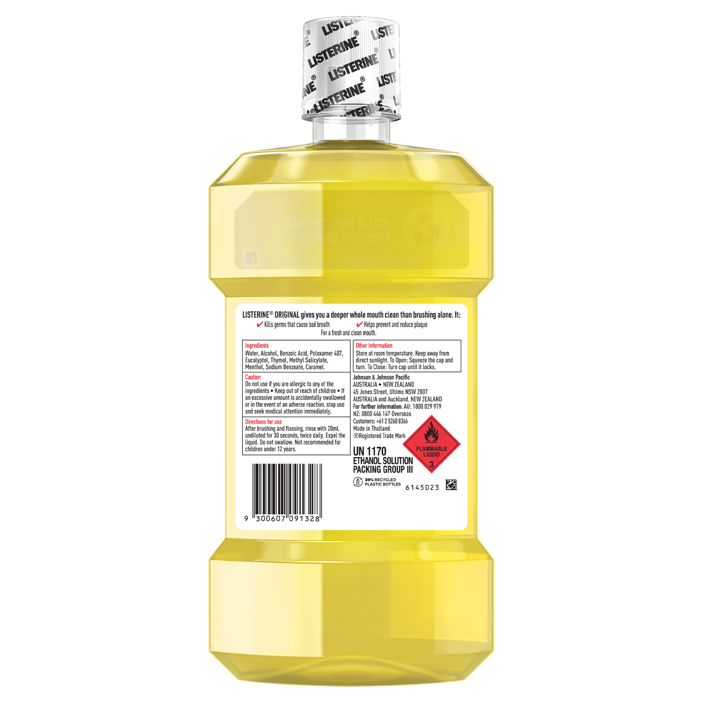 LISTERINE MOUTHWASH ORIGINAL 750ML - Image 2