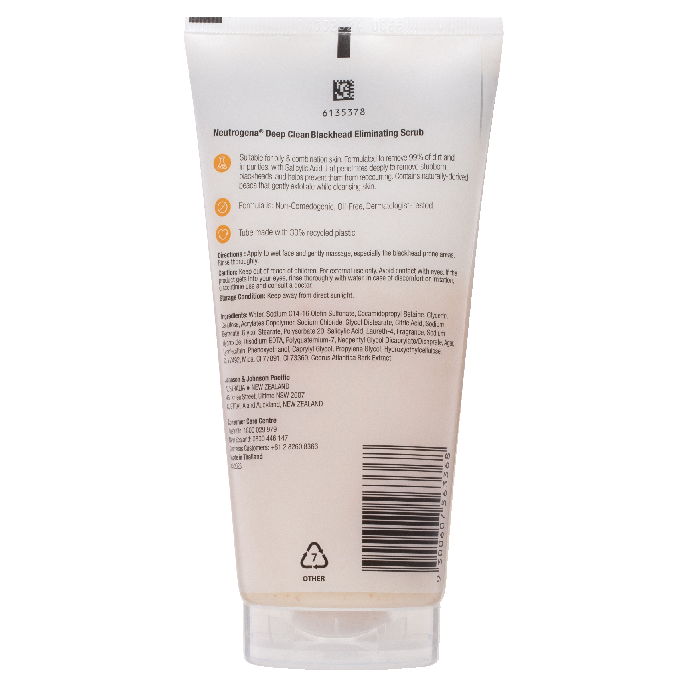 NEUTROGENA DEEP CLEAN BLACKHEAD ELIMINATING SCRUB 150G - Image 2