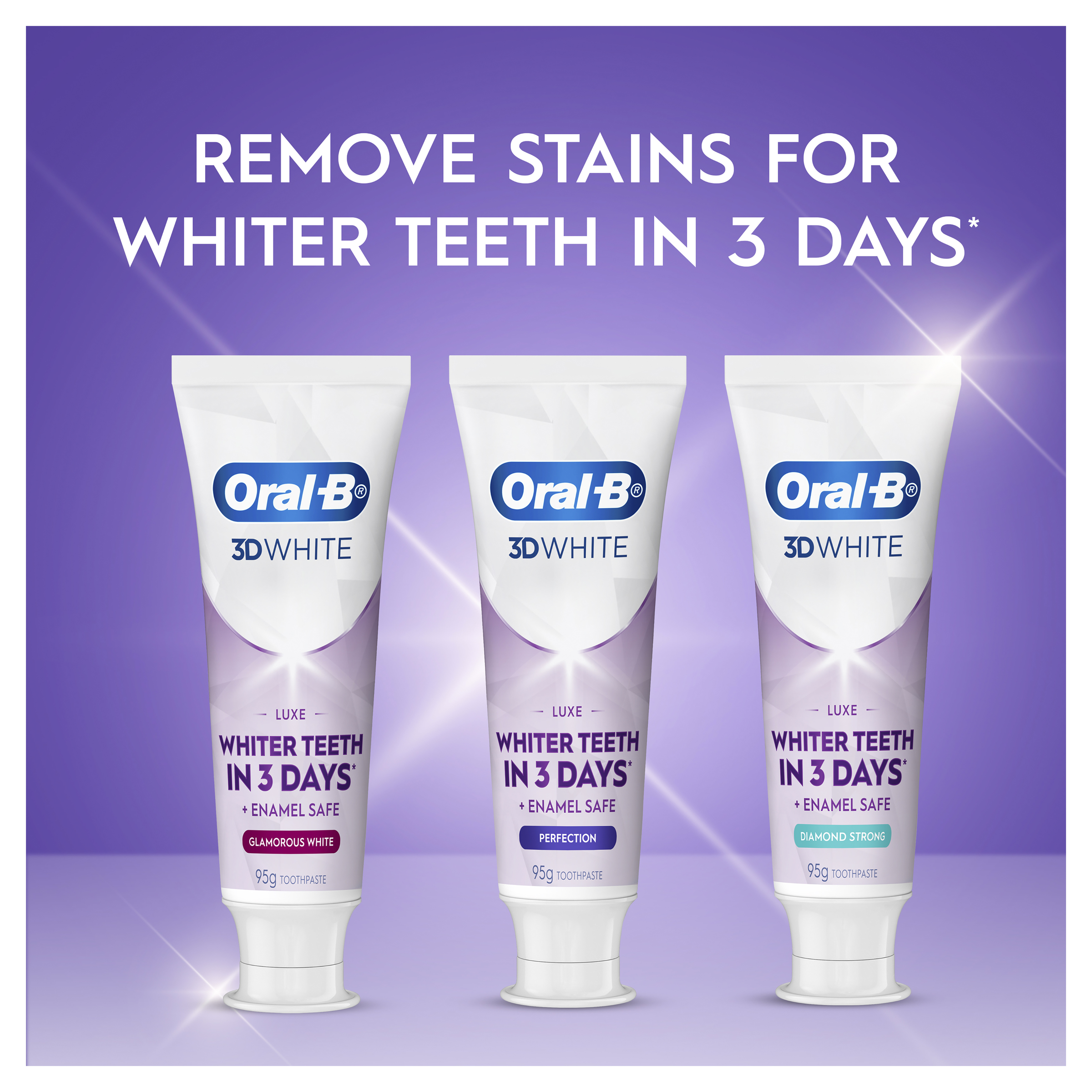 ORAL-B TOOTHPASTE 3D WHITE LUXE DIAMOND WHITENING 95G - Image 11