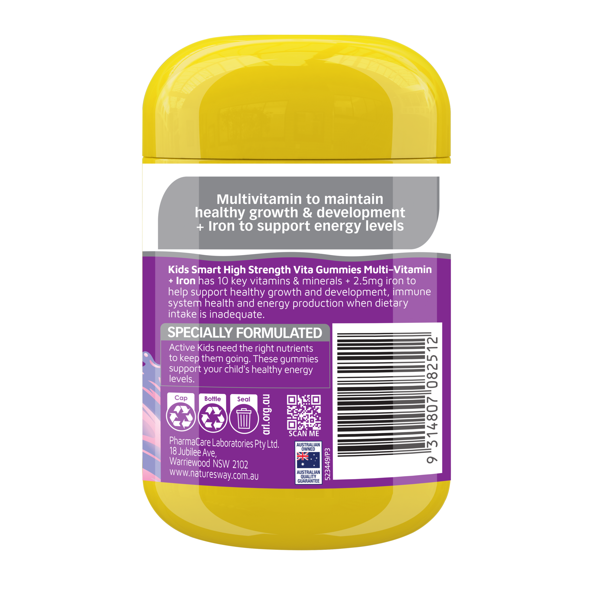 NATURES WAY KIDS SMART VITA GUMMIES MULTI-VITAMIN + IRON 40 - Image 3