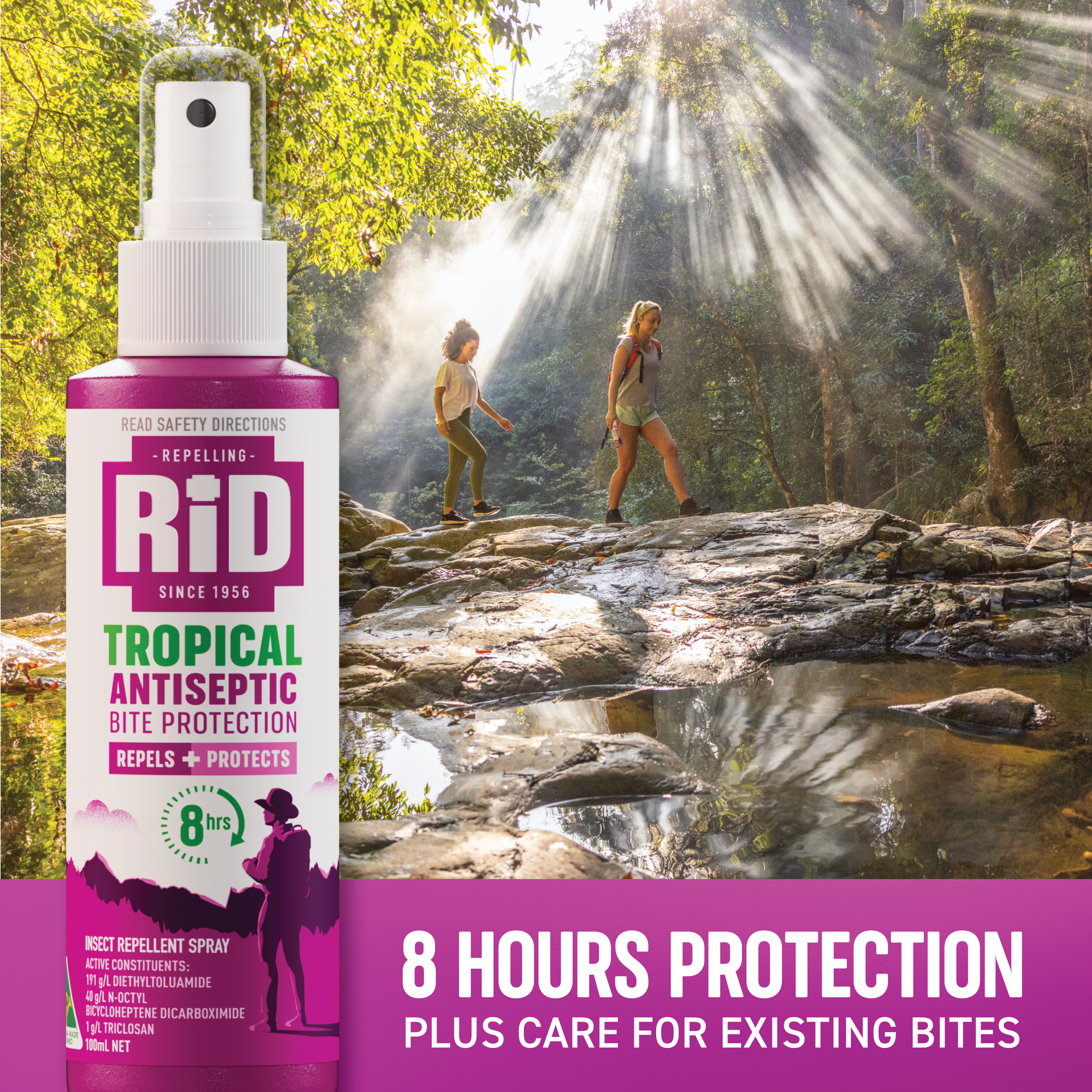 RID TROPICAL REPELLENT MEDI BITE PROTECT SPRAY 100ML - Image 4