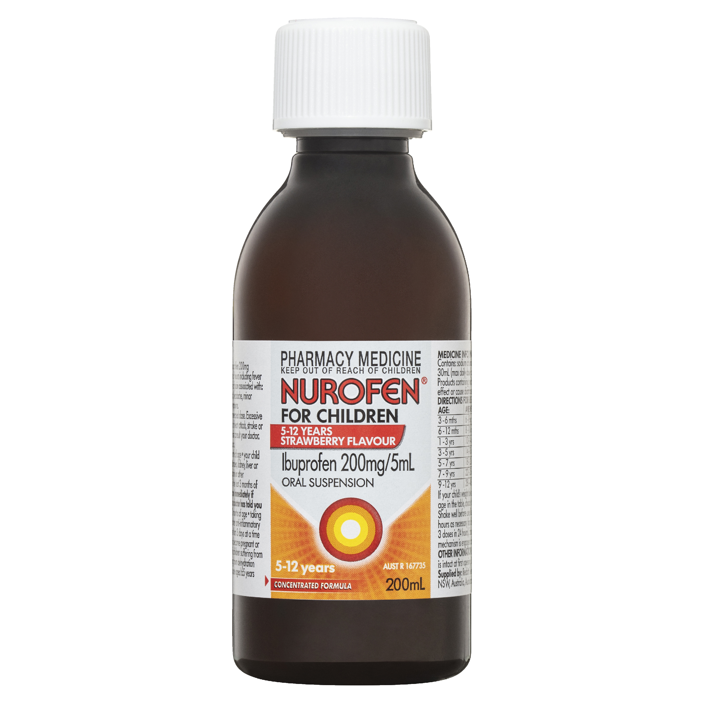 NUROFEN FOR CHILDREN 5 YEARS - 12 YEARS STRAWBERRY 200ML - Image 10