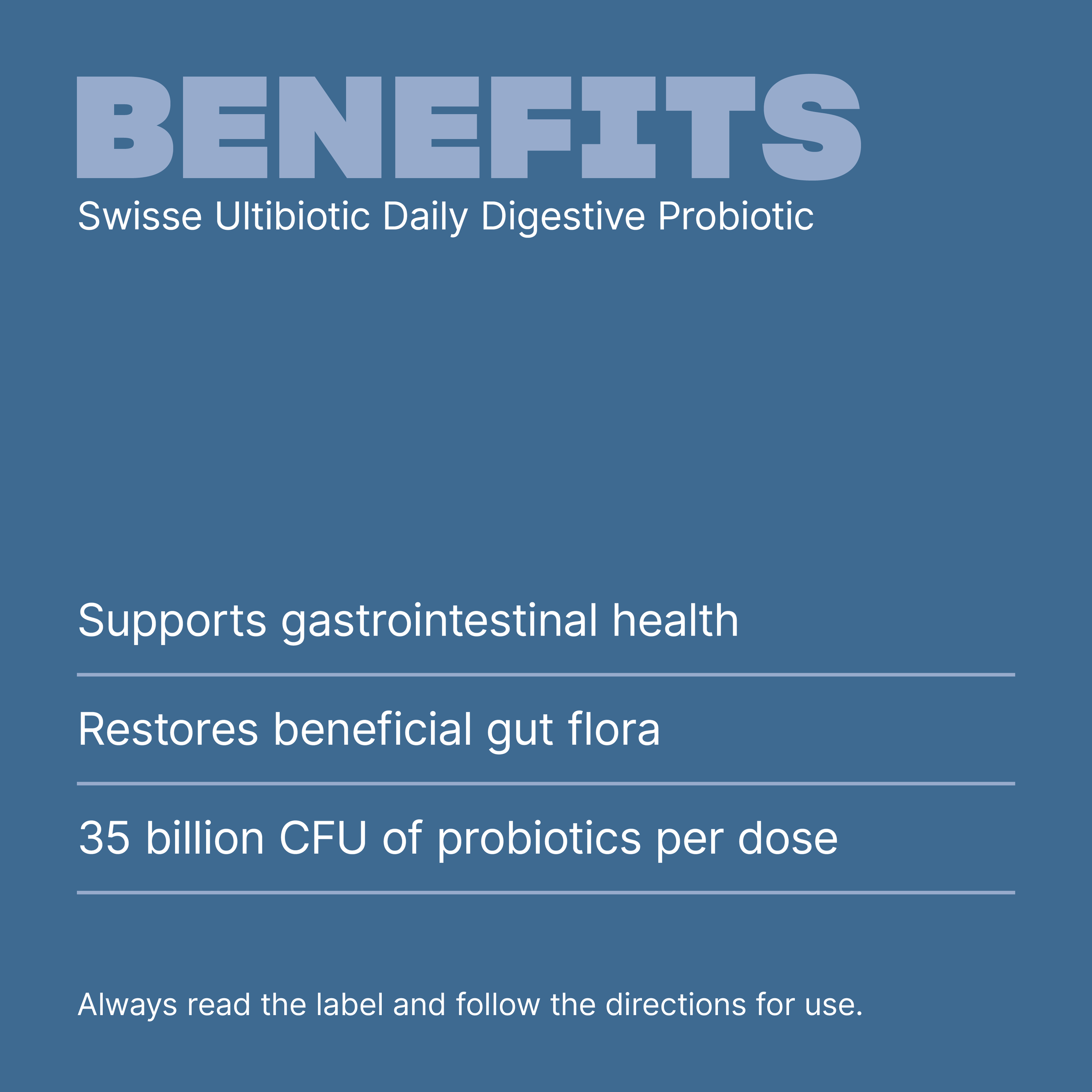 SWISSE ULTIBIOTIC DAILY DIGESTIVE PROBIOTIC 30 CAPSULES - Image 3