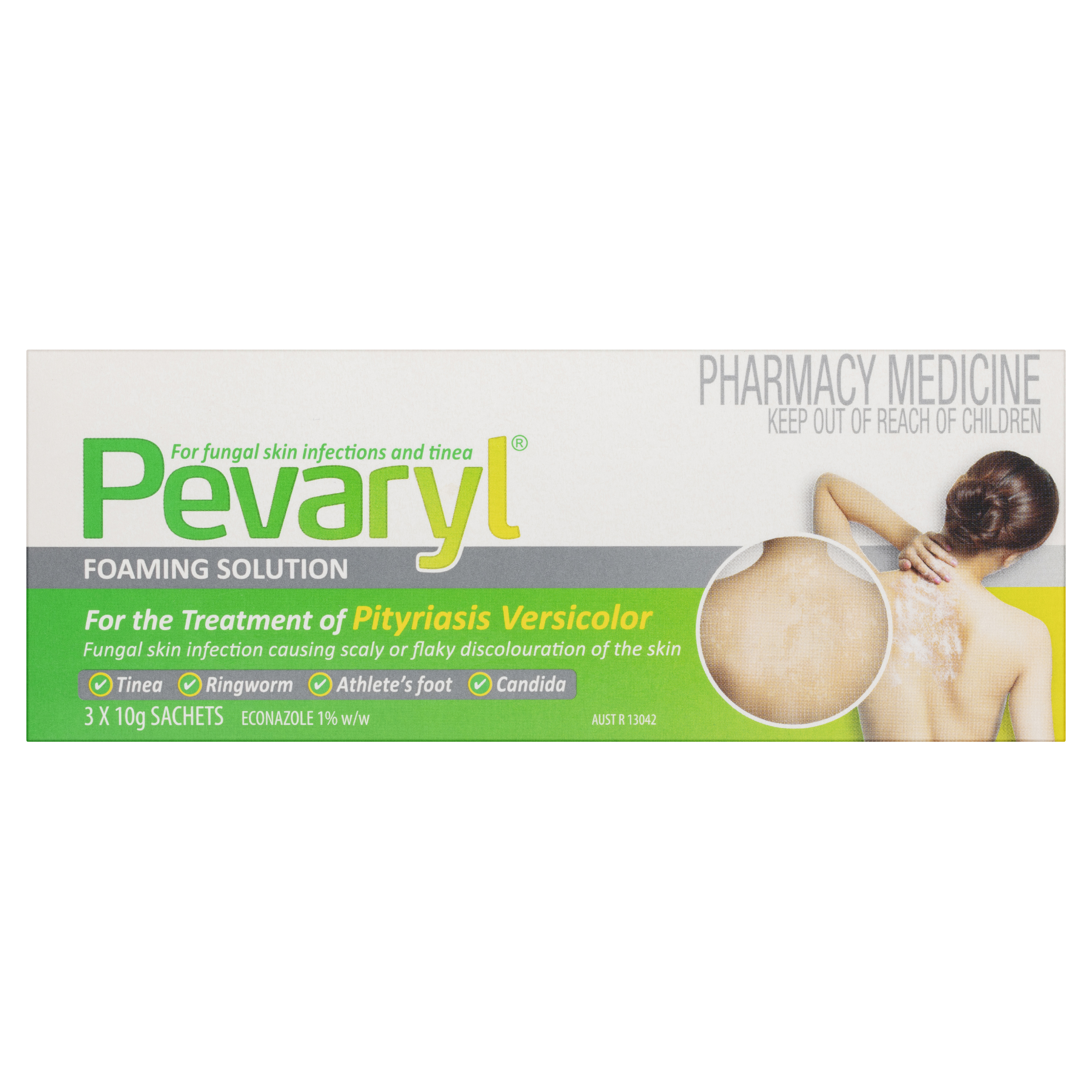 PEVARYL FOAMING SOLUTION 10G 3 PACK - Image 2