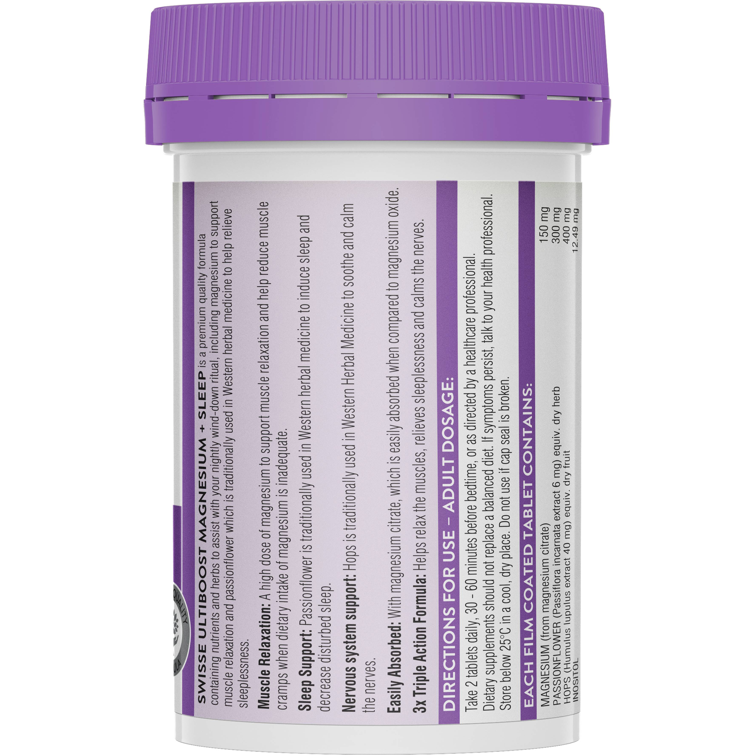 SWISSE MAGNESIUM + SLEEP 60 CAPSULES - Image 2